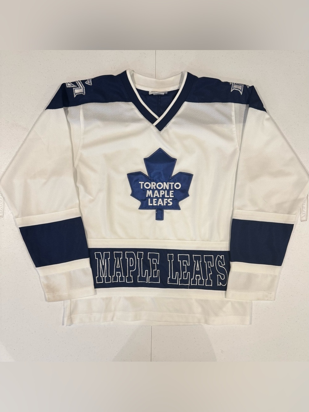 Vintage Mighty Mac Toronto Maple Leafs Jersey Boys Large nhl hockey